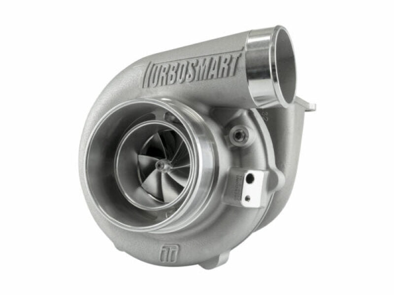Turbosmart TS-2 6262 T3 0.82AR turbocharger, front angle view showing compressor wheel and housing