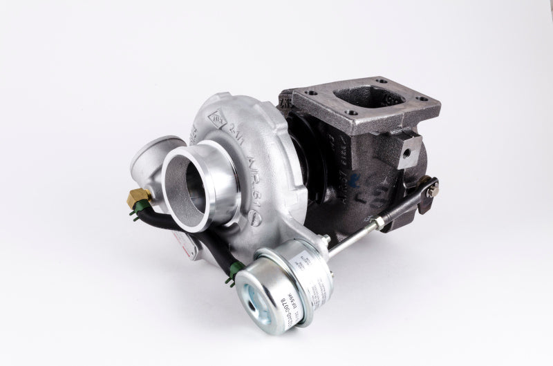 Garrett GT2252 Turbocharger CHRA 451298-0006, angled side view showing compressor housing, wastegate actuator and exhaust flange