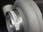 BW S364.5 SXE turbo with Tial housing, close up of compressor inlet showing S300SXE 64.5 825HP label