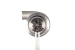 Xona XR 4951S X2C turbo, front view showing compressor wheel, housing and curved inlet pipe