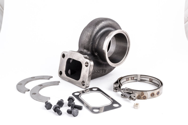 Garrett GT35R turbine housing kit, T3 flange, V-band outlet, 0.82 A/R, with gasket, clamp and hardware