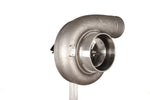 Xona XR 7864S X3C turbocharger, front angled view showing compressor wheel, housing casting marks and inlet