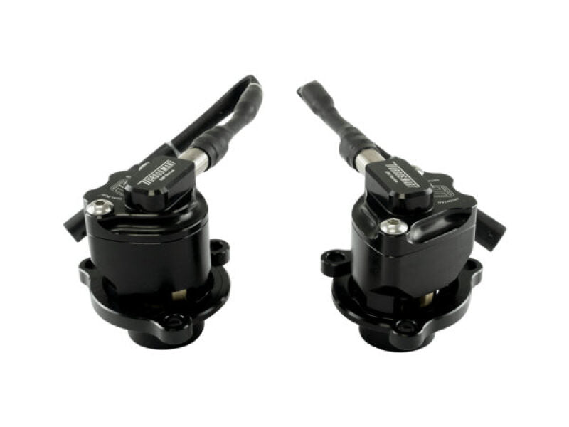 Turbosmart Kompact EM DualPort VR29 BOV, front and rear views showing dual ports and connector.