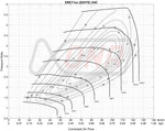 Xona XRE 7169S X4C compressor map chart showing pressure ratio vs corrected air flow