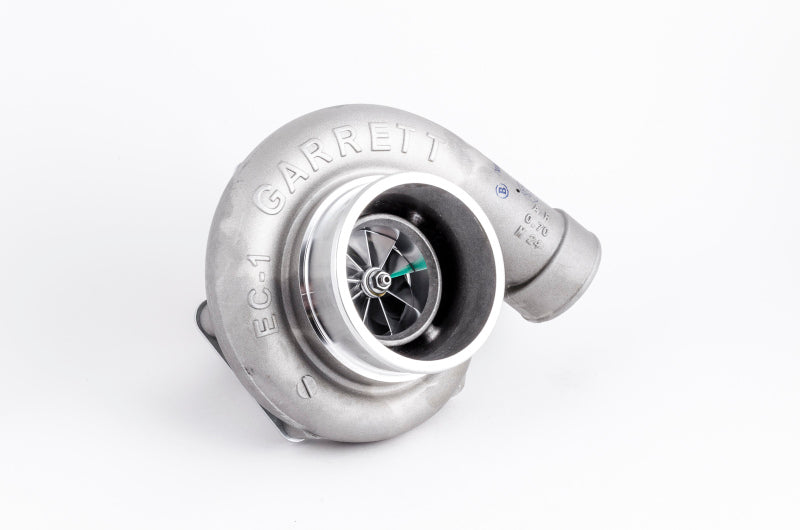 Garrett GTW3476 Super Core CHRA turbo, front angle view showing compressor wheel and housing