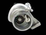 HE351CW 4043600 turbocharger, front view showing compressor wheel, wastegate actuator, mounting flange