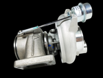 HE351CW 4043600 turbocharger, side angle showing wastegate actuator, turbine housing and mounting flanges