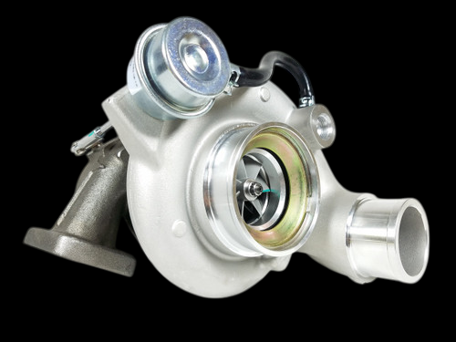 HE351CW 4043600 turbocharger, side angle showing compressor wheel, wastegate actuator and inlet