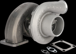 New Borg Warner S300 turbocharger for Cummins L10 300hp, compressor housing angle with mounting gaskets shown alongside