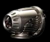 HKS Super SQV 4D blow off valve, angled front view showing round body, vents and inlet fitting