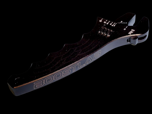 BL Adjustable AN Wrench shown at an angle, black finish with scale markings and BOOSTLAB logo on blade.