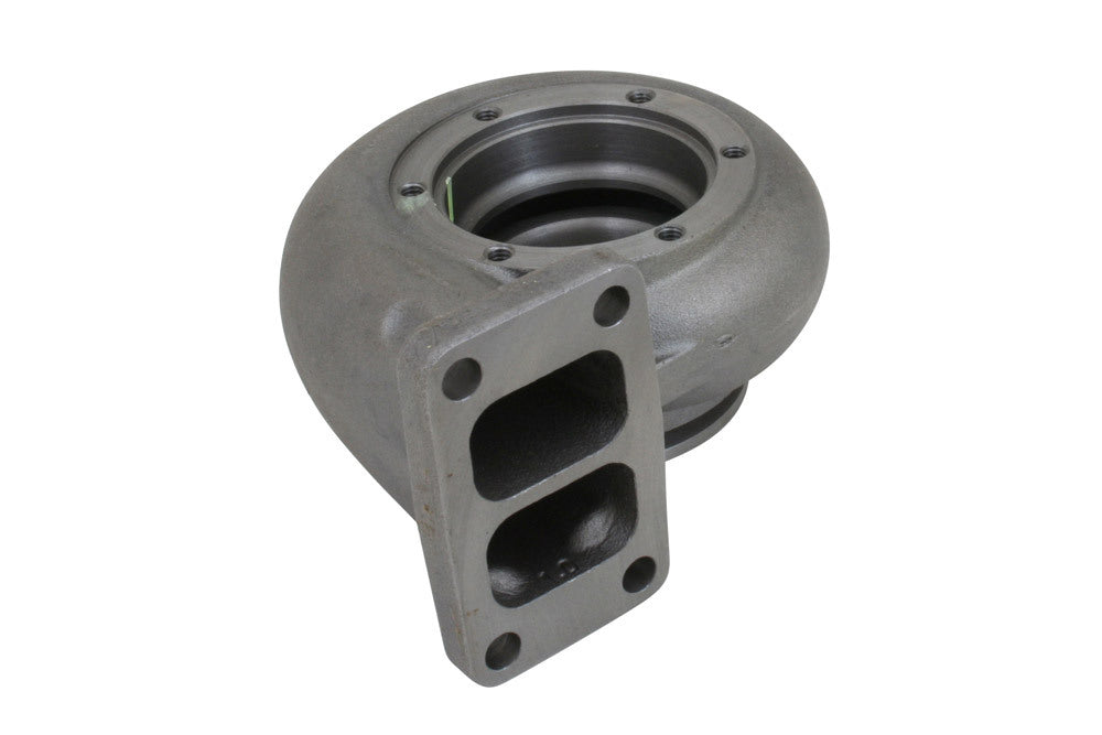 Borg Warner S200SX turbine housing, twin scroll T3 flange with dual inlet ports and bolt holes visible